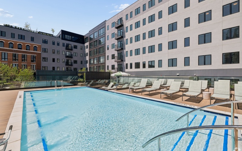 Outdoor Heating Pool Beach Street Landing Philadelphia PA 