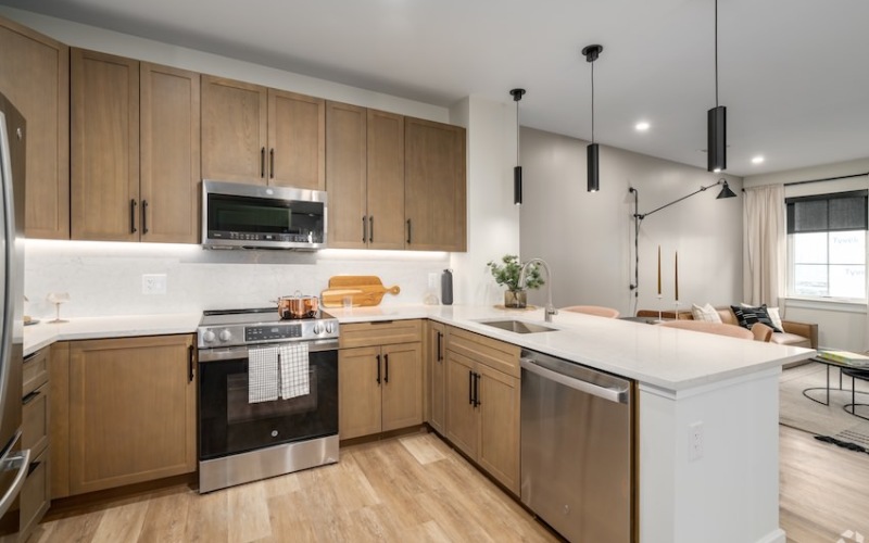 Spacious kitchens with thoughtful details