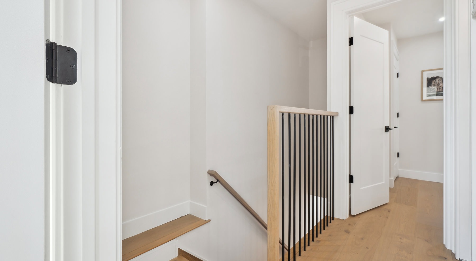 stairs going down a hall